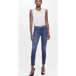 MOTHER The Looker Ankle Fray •24• Jeans Girl Crush Skinny Denim Revolve